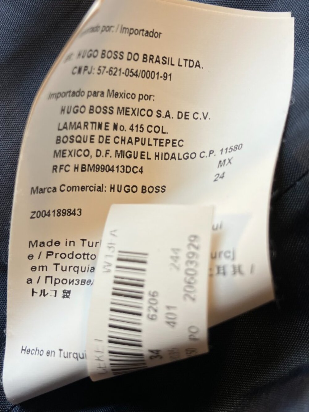 Hugo Boss Midnight Blue Wool Jacket Size 2 - Picture 5 of 7